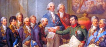 Marcello Bacciarelli – Granting of the Constitution of the Duchy of Warsaw by Napoleon, 22.07.1807 (Public Domain)_Ausschnitt