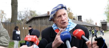 Stanisław Zalewski as guest of honour at the March of the Living at the Auschwitz concentration camp 1 (c CEE FILMS)_strona