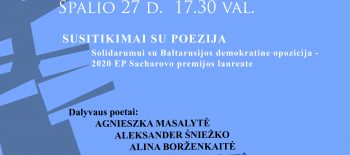 SAVA, POEZIJOS, KALBA – SKIRTINGOMS TAUTOMS Solidarumo koncertas 10 27